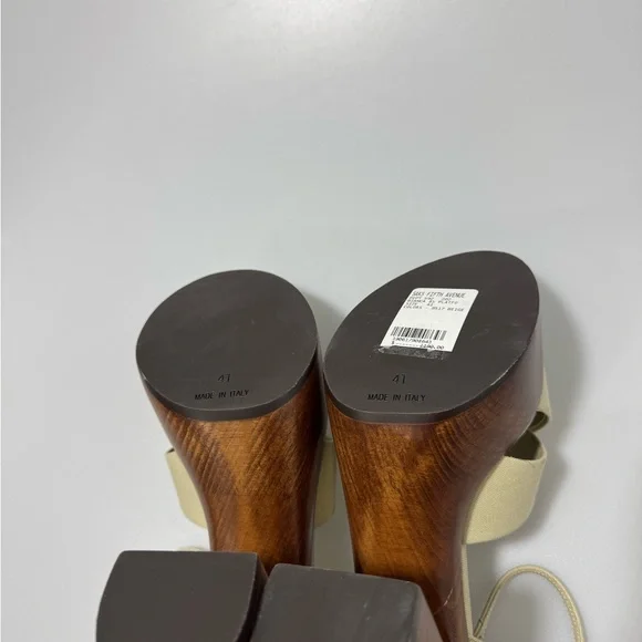 Saint Laurent Bianca Platform Sandals Beige Women’s EU 41/US 11 - Picture 7 of 7